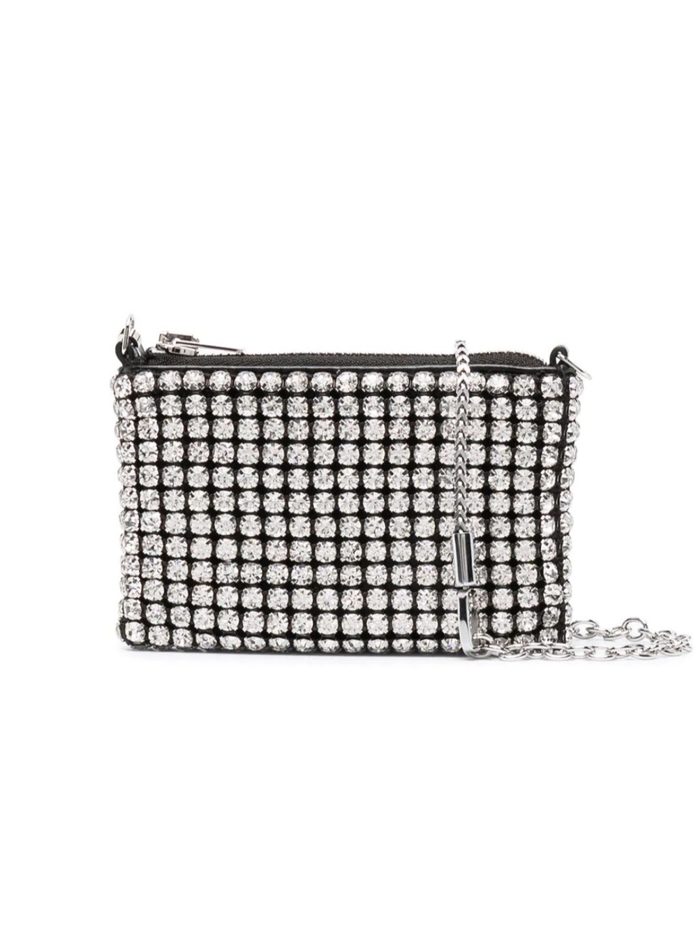 NEW Alexander Wang Heiress Nano Rhinestone Embellished Pouch Bag Orig $495